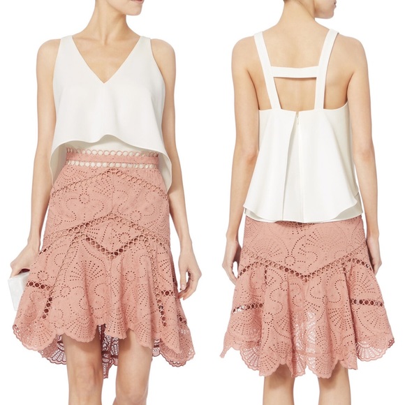 INTERMIX Tops - Intermix White Leah Sleeveless Vneck Tank